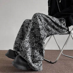 Threebooy Spring NEW men pants Pattern Baggy Casual Sweatpants Hip Hop gothic men women wide leg trousers streetwear Fashion trend