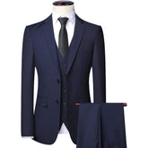 Threebooy Tuxedo Suits for Men High-quality Slim Jackets Man Clothing Sale 3 Pieces Blazer Vest and Pants Set Men's Suit for Wedding