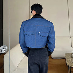 Threebooy Men's Prestige Cropped Denim Jacket