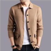 Threebooy Clothing Fashion Male High Quality Leisure Cardigan Knitting Sweater/Men's Slim Fit Knit Shirts/clothing Size S-3XL