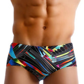 Threebooy Sexy Mens Swimwear Swimsuits Swim Boxer Briefs Bikini Surfing Board Shorts Trunks Gay Penis Pouch Water Sports Panties Beach