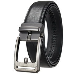 Threebooy 3.5cm Top Quality Men's Automatic Buckle Belt Fashion Luxury Designer Male Belt Black White Mens Belts Casual