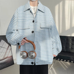 Threebooy Men's Clothing Men's Korean Style Clothes Outerwear Harajuku Loose Fitting Spring Jackets Popular Coats Models 2024 Original