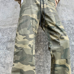 Threebooy Men's New Relaxed Fashion Trend Elastic Waist Printing Camouflage Loose Trousers High Quality Casual Pants M-2XL