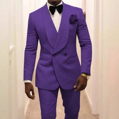 Threebooy Men Adult Suit Groom Wedding Suit Set Banquet Casual Temperament Dress