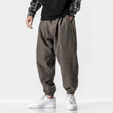 Threebooy New Japanese Retro Straight Wide Sports Loose Lantern Trousers in Summer