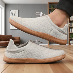 Threebooy Wide Barefoot Shoes for Mens Breathable Knitted Mesh Walking Sneakers Outdoor Running Zero Drop Casual Sneaker Minimalist Shoes