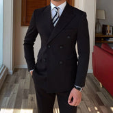 Threebooy Men Suit Business Retro Brown Suit Retro Brown Men Suit Business Casual Dress