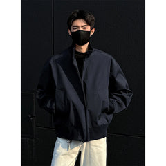 Threebooy Autumn Short Jacket Men Fashion Casual Baseball Jackets Men Streetwear Hip-hop Loose Bomber Jacket Mens Large Size 4XL