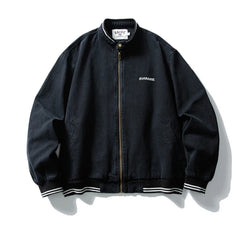 Threebooy Vintage Embroidery Cargo Jacket Mens Streetwear Punk Y2k Casual Coats Oversized Harajuku Loose Hip Hop Zip Up Jackets Male