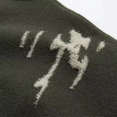 Threebooy Japanese Trendy Men's Sweaters Light Luxury Knitted Color Clashing O Neck Long Sleeve Pullover Casual High Street Knitwear M-3XL