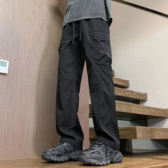 Threebooy American Fashion Brand Workwear Casual Pants for Men's Spring and Autumn New Loose Sports Straight Outdoor Charge Trousers