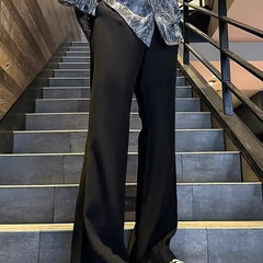 Threebooy New Hip-hop Heavyweight Sweatpants for Men Trendy American Couple Pants Loose and Casual Wide Leg Pants with a Hanging Feel