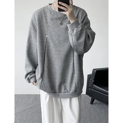 Threebooy Hoodie Mens Sweatshirt Fall Winter Loose Fit Crewneck Pullover Long Sleeve Casual Tops Outdoor Sportswear Streetwear Fashion
