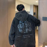 Threebooy Men's Hooded Art Letter Printing Hoodie Korean Casual Sweatshirt Fashion Couple Kangaroo Pocket Hoodies