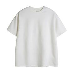 Threebooy Summer Short Sleeved T-shirt Men Oversized Casual Round Neck T Shirt Men Streetwear Korean Loose Suede T Shirt Mens Top M-3XL