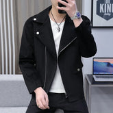 Threebooy Brand clothing Autumn Winter New Men Short Coat Double Casual Windbreaker Coat Fashion Retro Tartan Jacket Coat S-3XL