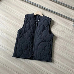 Threebooy Gourd-type Quilted Vest Coat Cotton Windproof Waterproof Vest Men Women Winter Warm Waistcoat Aesthetic Cityboy Padded Jacket