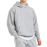 Threebooy High quality men's hoodie Autumn Winter Casual Loose Hoodie Men Cotton Sweatshirt Fitness Sportswear Male Solid Pullover Tops
