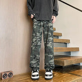 Threebooy Jeans Men straight Pants patchwork male jean Fit Patchwork Streetwear Men's Trousers Denim Large size Hip Hop