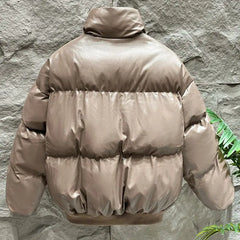 Threebooy Mens Y2k Cotton Jacket Simple High Collar Autumn Winter Fashion Trend Casual Outdoor Warm Jacket Men'S Clothing