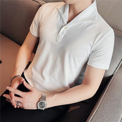 Threebooy Men's Summer Leisure Fashion Polo Shirts/Male Slim Fit High Quality Lapel Short Sleeve Polo Shirts Hombre S-4XL