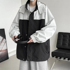 Threebooy Men Spring Jackets Korean Popular Clothes for Men Harajuku Men's Coats Models Outerwear Original Clothing Loose Fitting