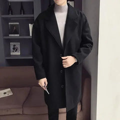 Threebooy New In Male Coats Trendy Luxury Designer Cheap Clothes Offer Clothing Fashion Men's Wool & Blends Jackets Casual Aesthetic