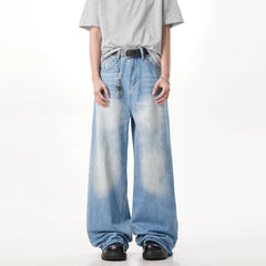 Threebooy Big boy Jeans for Men Streetwear Baggy Jeans Washed Denim Leisure Simple Dime Pants straight Women Jeans Mujer Hot traf jean