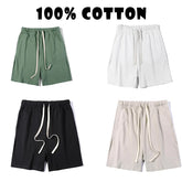 Threebooy 100% Cotton Hip Hop Streetwear Fashion Shorts Man Summer Beach Men'S Casual Running Sport Shorts Men'S Street