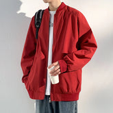 Threebooy Spring Bomber Jacket Men Long Sleeve Baseball Jackets Men's Windbreaker Coat Zipper Jacket Male Outwear Overcoat Brand Clothing