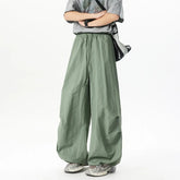Threebooy Unisex Pants Wide Leg Athletic Lounge Pants Spring Summer Lightweight Stretch Waist Casual Sportswear Joggers Loose Thin Comfort