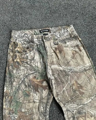 Threebooy Y2K Camouflage Functional Logging Cargo Long Pants Men Women Unisex Washed Streetwear Jogger Drawstring Streetwear Sweatpants