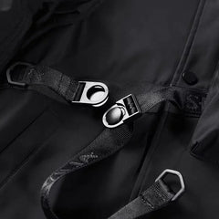 Threebooy Mens Fall Winter American Street Workwear Jackets New Zipper Pocket Solid Color Skull Embroidery Fashion Trend Jacket