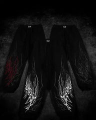 Threebooy Y2K Breathedivinity Skull Cargo Pants Men Women Gothic Casual Sports Joggers New Hip Hop Street Fashion Couple Street Trousers