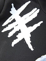 Threebooy Men's Skull Graphic Black Pullover Hoodie