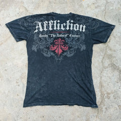 Threebooy American affliction T-shirt Men Y2K Street Vintage Fashion Casual Loose Tees Summer Clothes Loose Casual Cartoon Oversized Tops