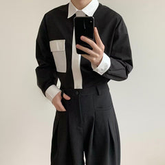 Threebooy Mens Suit Trousers Pocket Casual Wide Leg Pants Summer Office Business All-Match Elegant British Straight Pants Men'S Clothing