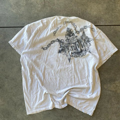 Threebooy 2000s Tapout T Shirt Punk Hip Hop Graphic Letter Print Oversized TShirt Womens Mens Round Neck Cotton Short Sleeve Tops Clothing