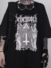 Threebooy Men's Gothic Ancient Cross Graphic Tee
