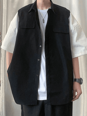 Threebooy Men's Pocket Buttoned Shirt
