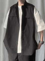 Threebooy Men's Pocket Buttoned Shirt