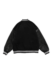 Threebooy Men's Toweling Embroidered Varsity Jacket