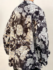 Threebooy National Tide Style Beach Holiday Style Floral Shirt Long Sleeves, Suitable for All Seasons, Suitable for City Walks, Street Outdoor Activities, Casual Outings, Parties, Beaches, Anniversaries, And Gifts