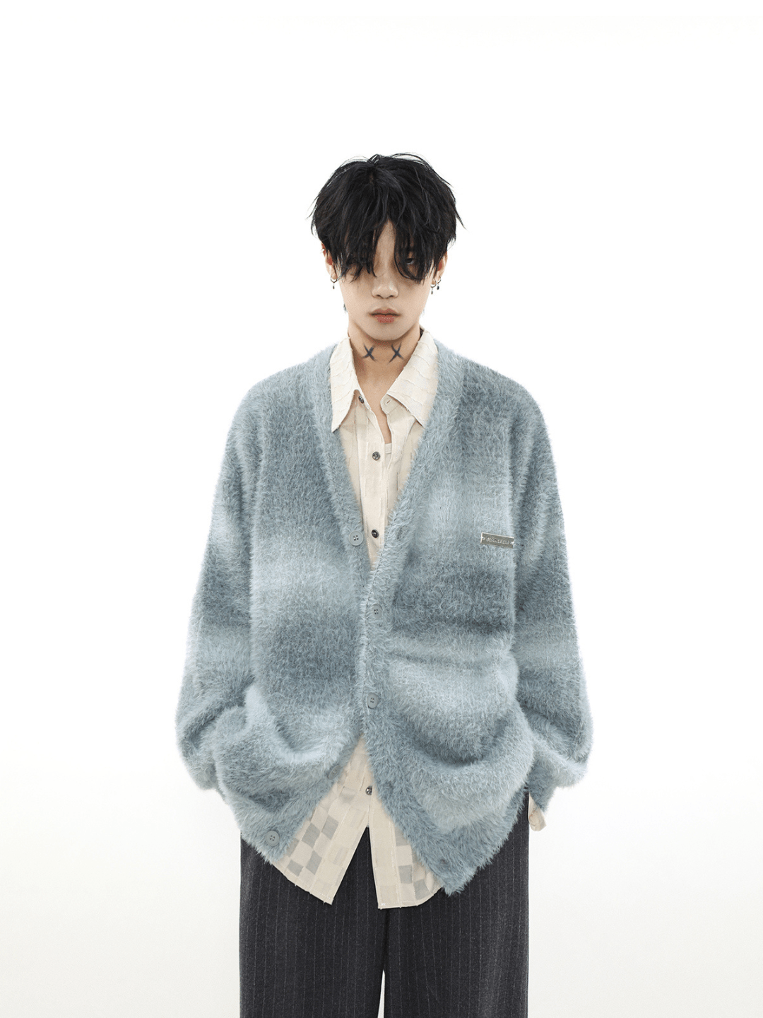 Threebooy [MRNEARLY] mink hair cardigan na973