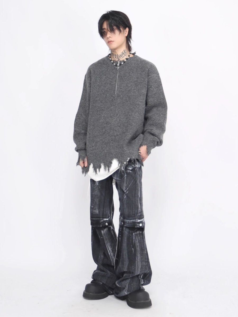 Threebooy [Mz] high street half-zipper na1552