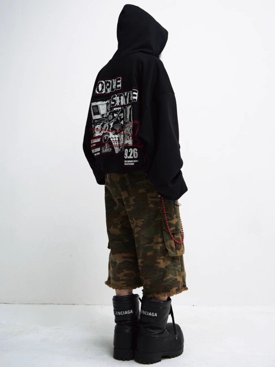 Threebooy [PEOPLESTYLE] Genderless Loose Hoodie na1656
