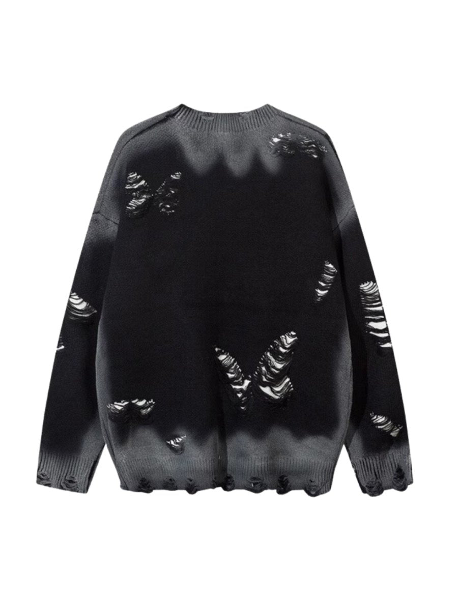 Threebooy 【Mz】Niche design hole knit na1546