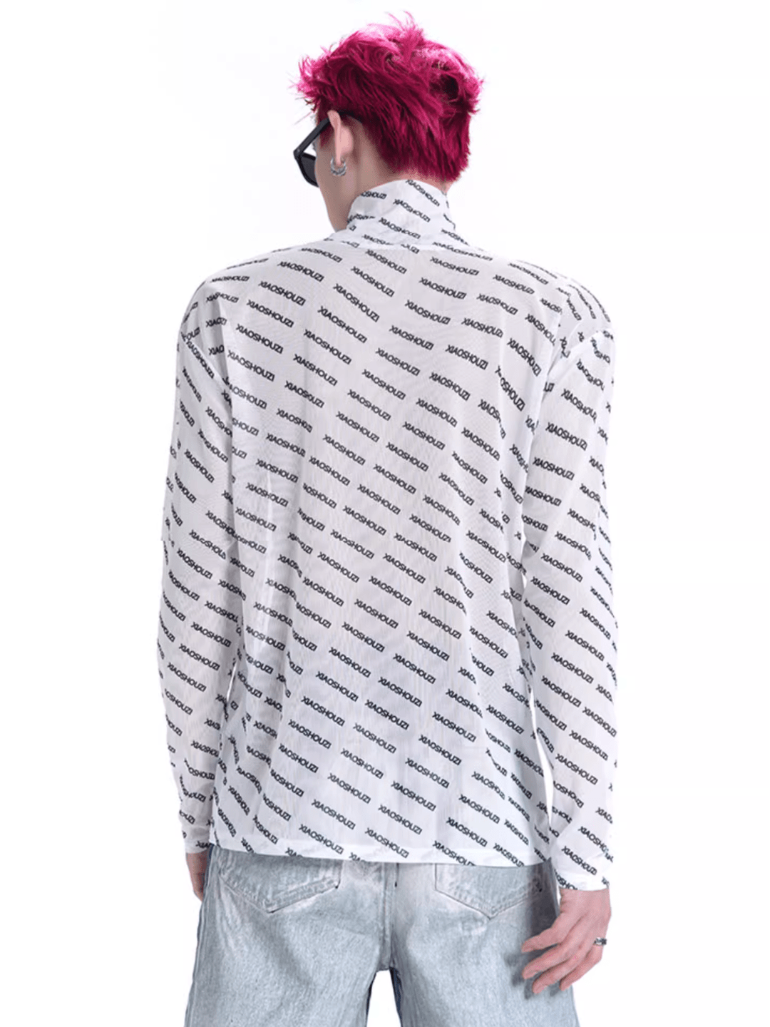 Threebooy letter printing turtleneck t-shirt na1160