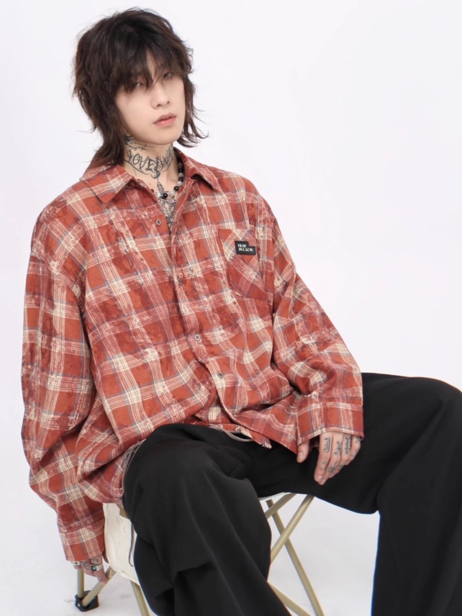 Threebooy 【Mz】loose casual shirt na1380
